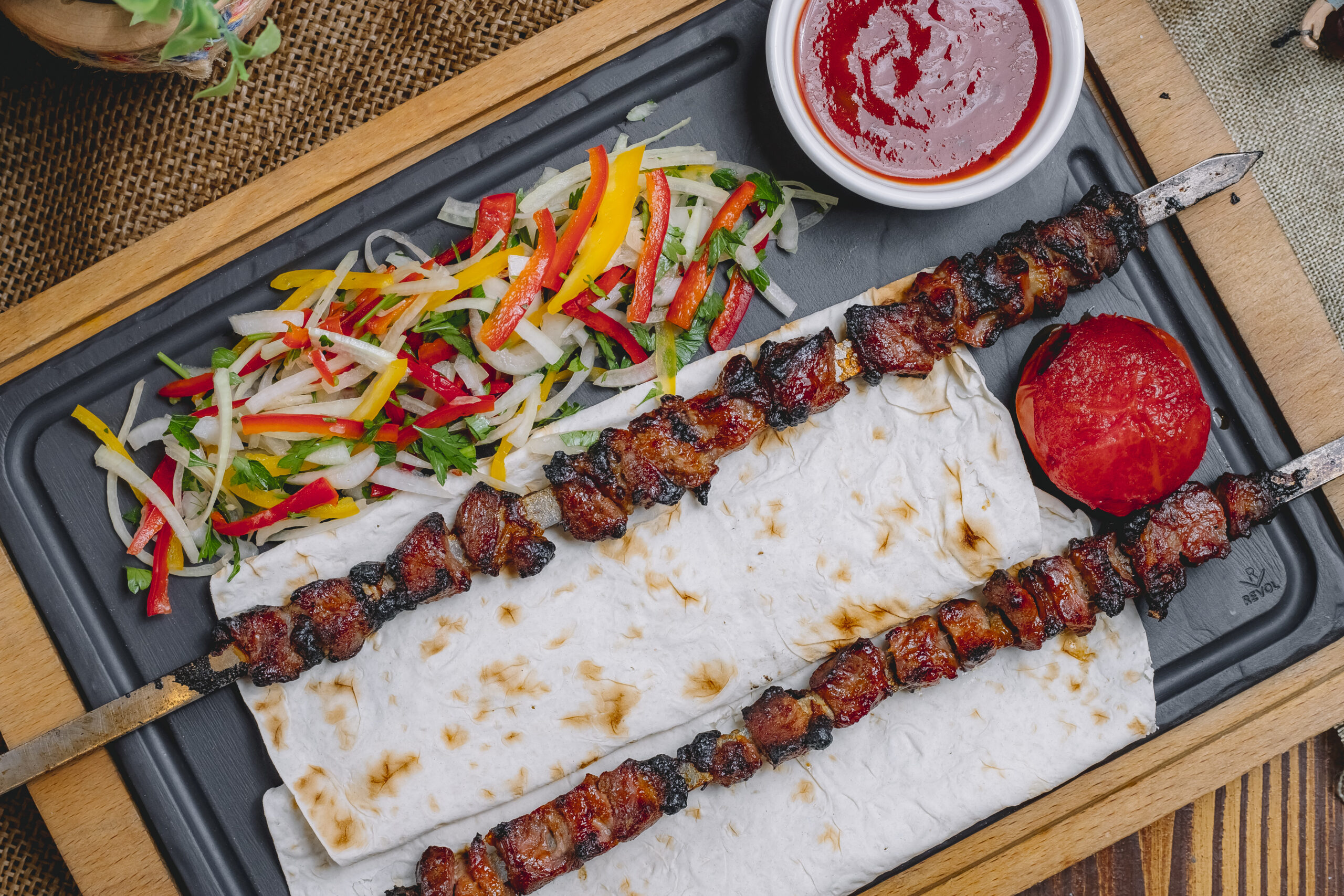 Grieks Souvlaki met Citroen en Knoflook